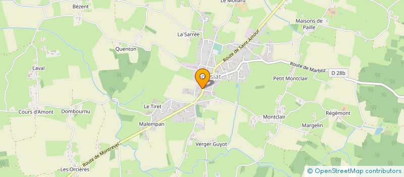 localisation de l'entreprise CUMA DE SAINT DIDIER D'AUSSIAT - CURTAFOND  SAINT DIDIER D'AUSSIAT