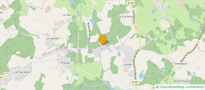 localisation de l'entreprise CUMA DE SAINT-FIACRE  SAINT-JUST-LE-MARTEL