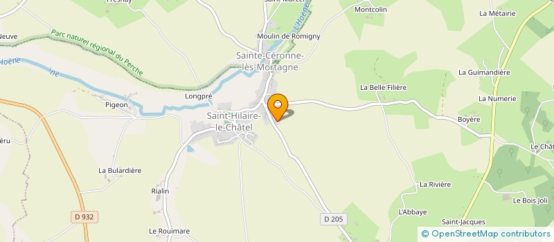 localisation de l'entreprise CUMA DE SAINT HILAIRE LE CHATEL à SAINT-HILAIRE-LE-CHATEL