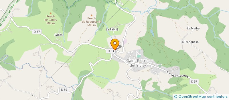 localisation de l'entreprise CUMA DE SAINT PIERRE DE TRIVISY à SAINT-PIERRE-DE-TRIVISY