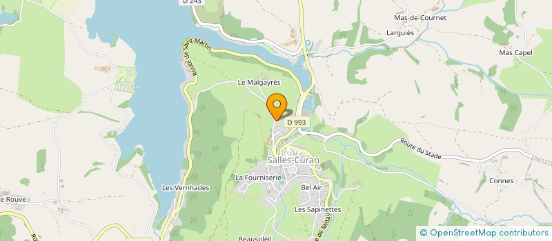 localisation de l'entreprise CUMA DE SALLES CURAN  SALLES-CURAN