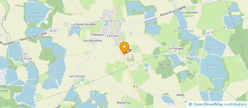 localisation de l'entreprise CUMA DE SANDRANS à SANDRANS