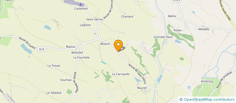 localisation de l'entreprise CUMA DE SECTEUR D'ASSOU  LOMBERS