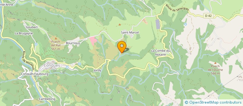 localisation de l'entreprise CUMA DE SENERGUES  SENERGUES