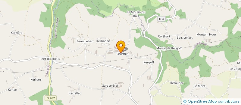 localisation de l'entreprise CUMA DE SENVEN  SENVEN-LEHART