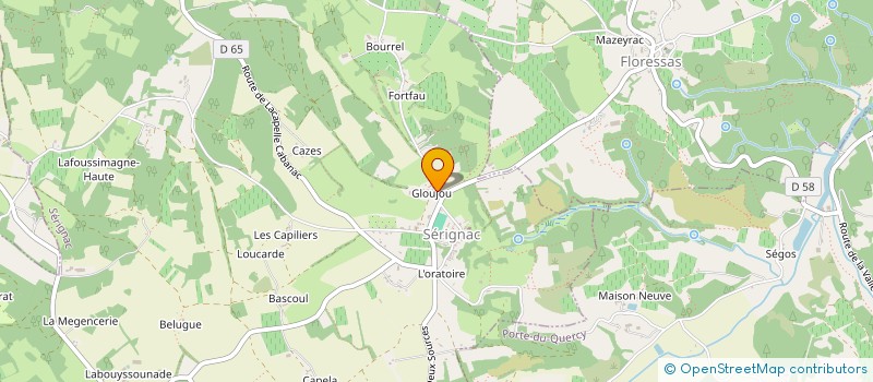 localisation de l'entreprise CUMA DE SERIGNAC  SERIGNAC