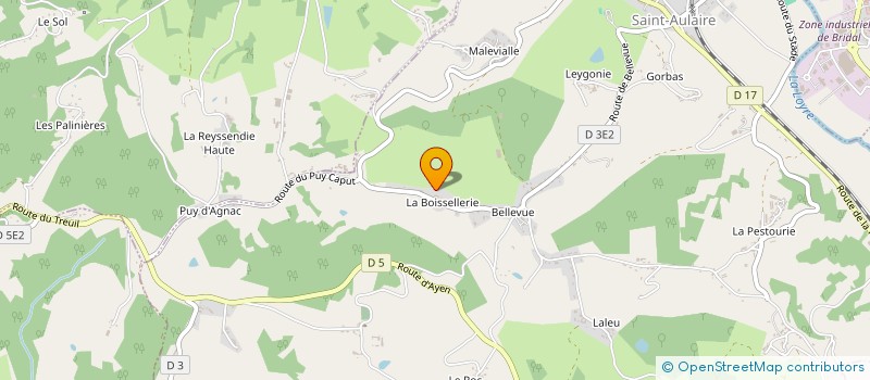 localisation de l'entreprise CUMA DE ST BONNET LA RIVIERE  SAINT-BONNET-LA-RIVIERE