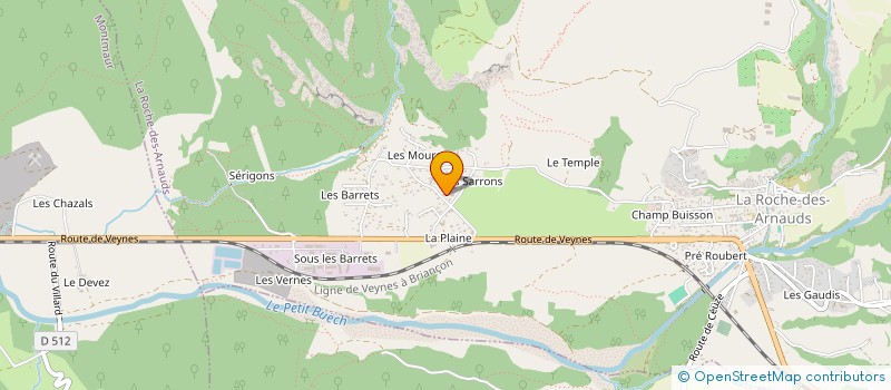 localisation de l'entreprise CUMA DE ST DIDIER EN DEVOLUY  LA ROCHE-DES-ARNAUDS