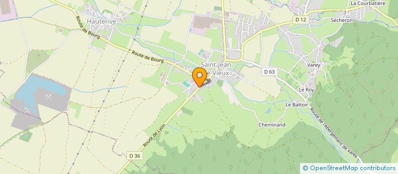 localisation de l'entreprise CUMA DE ST JEAN LE VIEUX HAUTERIVE  SAINT-JEAN-LE-VIEUX