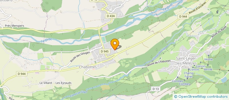 localisation de l'entreprise CUMA DE ST JULIEN  CHABOTTES