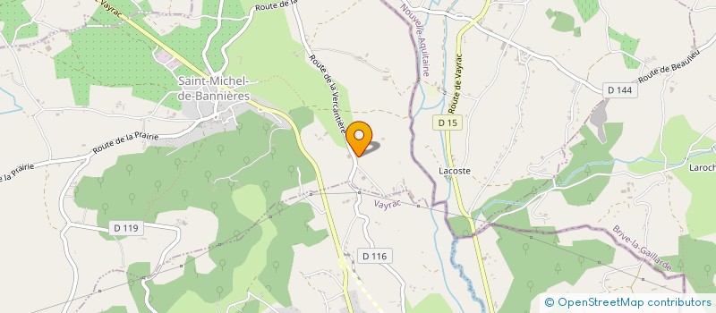 localisation de l'entreprise CUMA DE ST MICHEL DE BANNIERES  SAINT-MICHEL-DE-BANNIERES