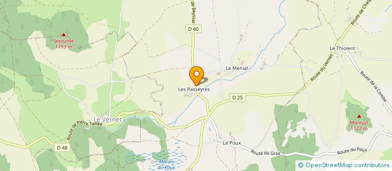 localisation de l'entreprise CUMA DE ST VIDAL  SANSSAC-L EGLISE