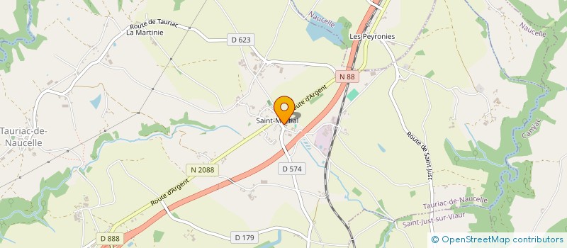 localisation de l'entreprise CUMA DE TAURIAC DE NAUCELLE  TAURIAC-DE-NAUCELLE