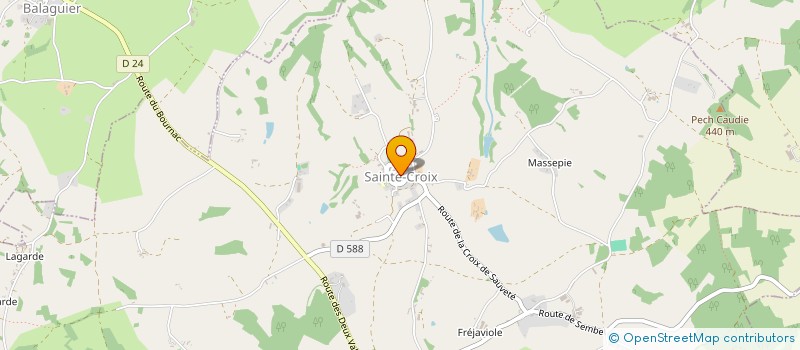 localisation de l'entreprise CUMA DE VAL DE DIEGE  SALLES-COURBATIES