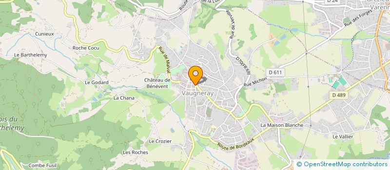 localisation de l'entreprise CUMA DE VAUGNERAY ET ENVIRONS  VAUGNERAY