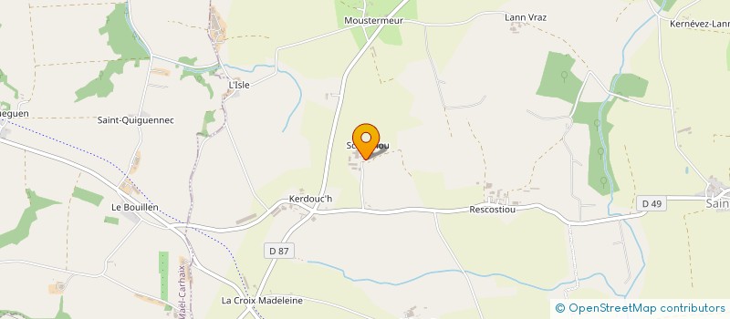 localisation de l'entreprise CUMA DE VORGIUM  LE MOUSTOIR