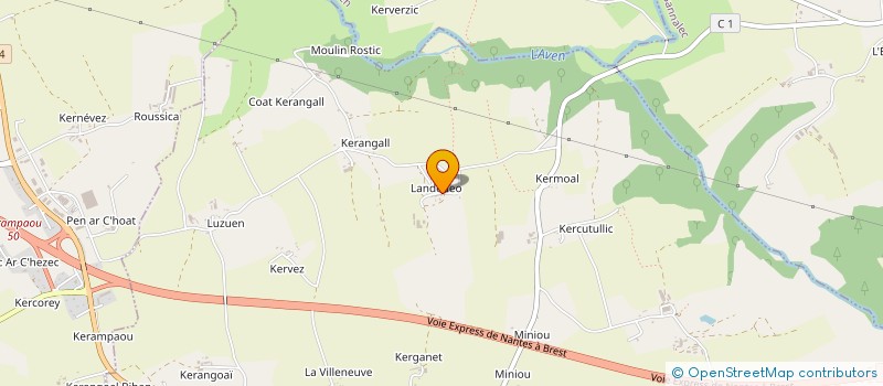 localisation de l'entreprise CUMA DES AJONCS  PONT-AVEN