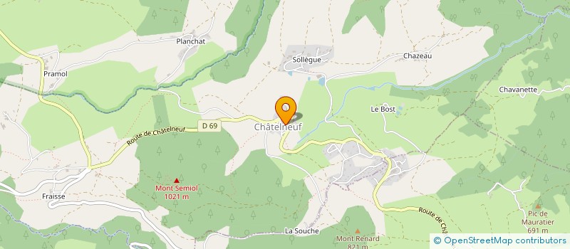 localisation de l'entreprise CUMA DES BAUCHES  SAINT-BONNET-LE-COURREAU