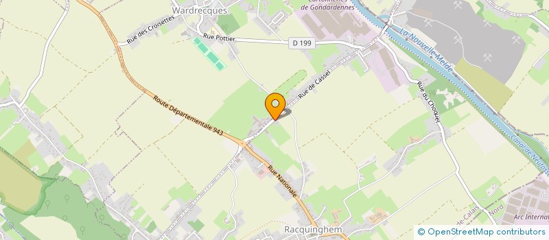 localisation de l'entreprise CUMA DES BELLES VUES  RACQUINGHEM