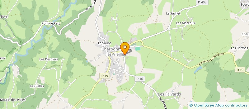 localisation de l'entreprise CUMA DES BELLETS  CHARBONNIERES-LES-VIEILLES