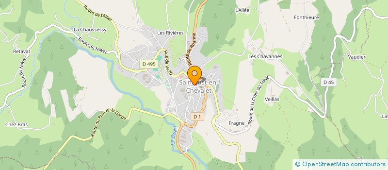 localisation de l'entreprise CUMA DES BOIS NOIRS  SAINT ROMAIN D'URFE