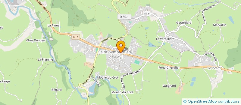 localisation de l'entreprise CUMA DES BUISSONS à SAINT-SYMPHORIEN-DE-LAY
