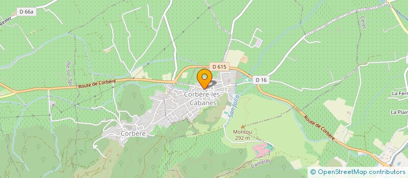 localisation de l'entreprise CUMA DES CABANES  CORBERE-LES-CABANES