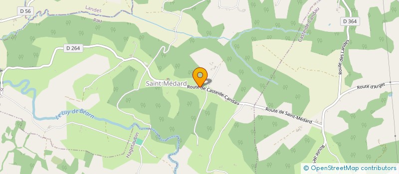 localisation de l'entreprise CUMA DES CHARDONNERETS à CASTEIDE-CANDAU