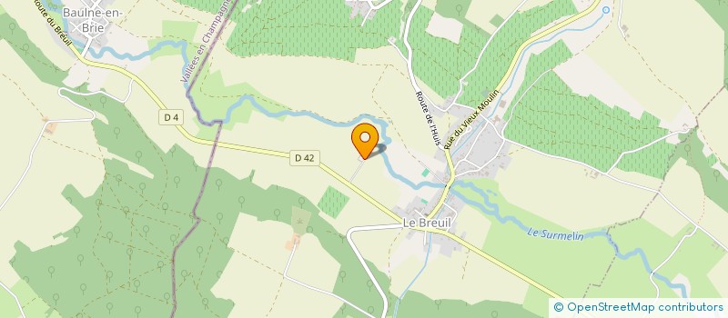 localisation de l'entreprise CUMA DES COURVALETTES  LE BREUIL