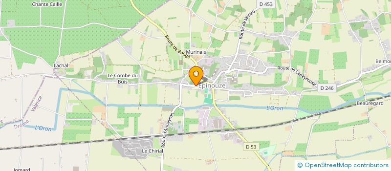 localisation de l'entreprise CUMA DES DEUX VALLEES  LAPEYROUSE-MORNAY