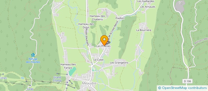 localisation de l'entreprise CUMA DES DEUX VALLEES  AUTRANS-MEAUDRE EN VERCORS