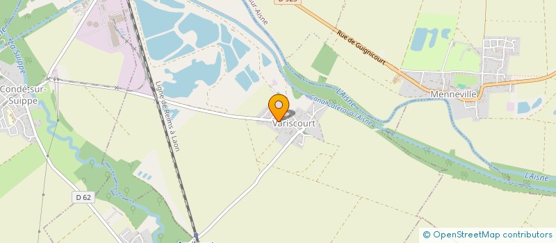 localisation de l'entreprise CUMA DES ELUZELLES  VARISCOURT