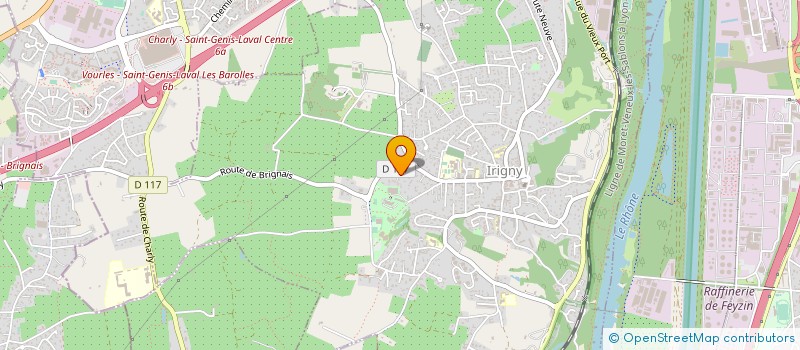 localisation de l'entreprise CUMA DES ETANGS  IRIGNY