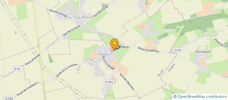 localisation de l'entreprise CUMA DES GAULOIS  LINDEBEUF