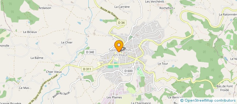 localisation de l'entreprise CUMA DES GENETS à SAINT-MARTIN-EN-HAUT
