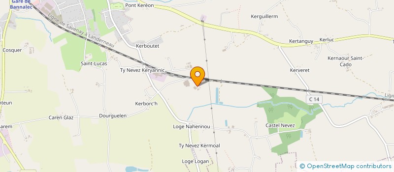 localisation de l'entreprise CUMA DES GENETS D OR  BANNALEC