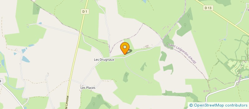 localisation de l'entreprise CUMA DES GONDOUX  SAINT-PLAISIR