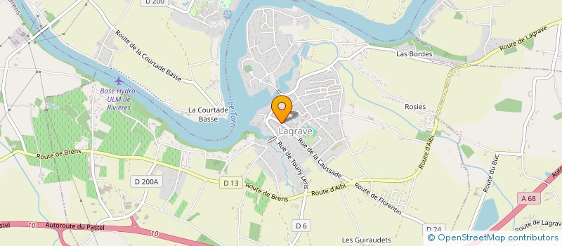 localisation de l'entreprise CUMA DES GUIRAUDETS à LAGRAVE