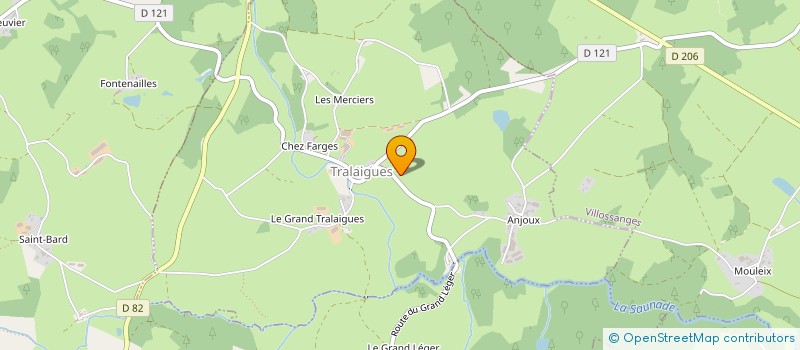 localisation de l'entreprise CUMA DES HAUTES COMBRAILLES  TRALAIGUES