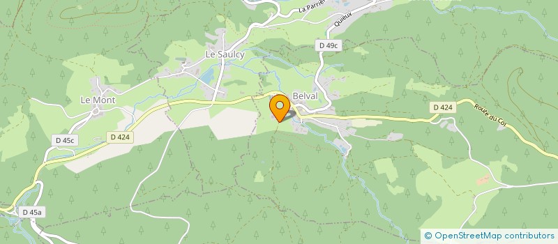 localisation de l'entreprise CUMA DES HAUTS DE SALM  BELVAL