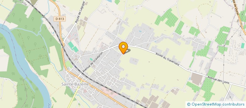 localisation de l'entreprise CUMA DES KIWIS DE SAINTE BAZEILLE  SAINTE-BAZEILLE
