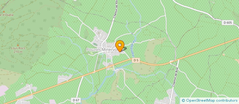 localisation de l'entreprise CUMA DES LAURIERS  POUZOLS-MINERVOIS