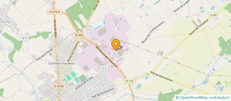 localisation de l'entreprise CUMA DES LEGUMES RACINES à LE CONTROIS-EN-SOLOGNE