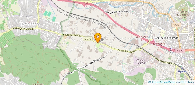 localisation de l'entreprise CUMA DES LOUBES  HYERES