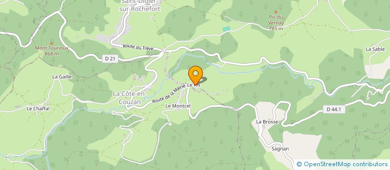 localisation de l'entreprise CUMA DES MONTS DE ROCHEFORT  SAINT-DIDIER-SUR-ROCHEFORT