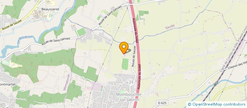 localisation de l'entreprise CUMA DES MONTS ET VALLEES  MONTBOUCHER-SUR-JABRON