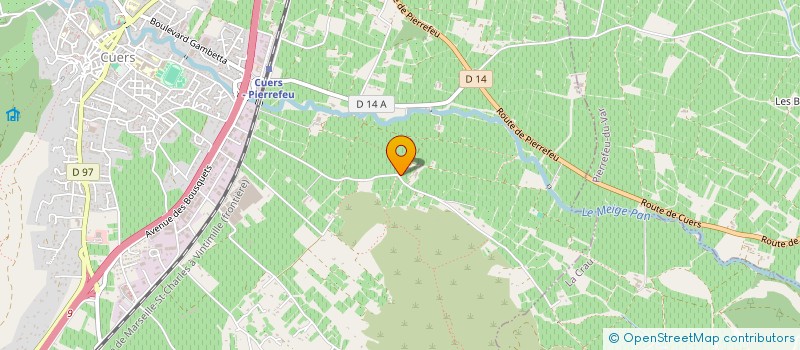 localisation de l'entreprise CUMA DES PEIRECEDES  CUERS