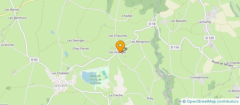 localisation de l'entreprise CUMA DES PIGNONS à SERVANT