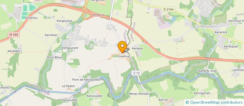 localisation de l'entreprise CUMA DES PLANTEURS DU COB  CARHAIX-PLOUGUER