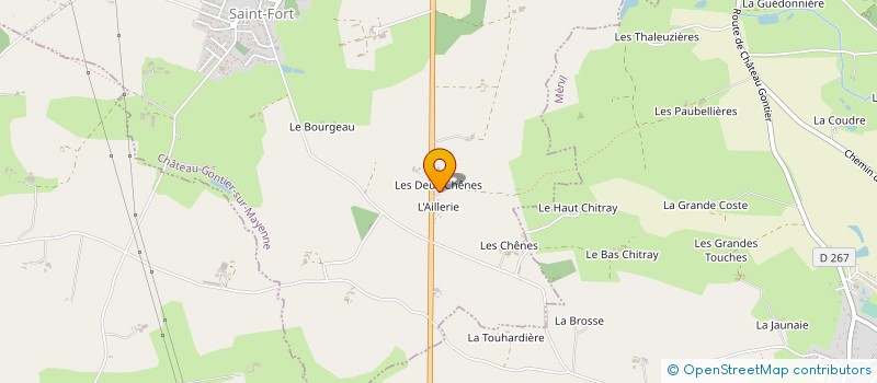 localisation de l'entreprise CUMA DES QUATRE ROUTES à CHATEAU-GONTIER-SUR-MAYENNE